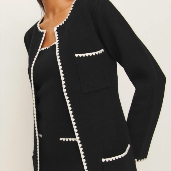 Brand New Never Worn Reformation Isabelle Regenerative Wool Sweater Jacket. - Picture 2 of 8